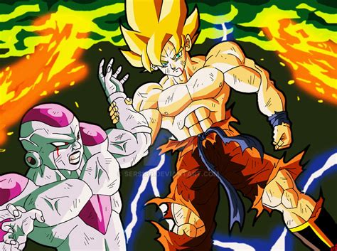 Freezer And Goku By Sersiso On Deviantart