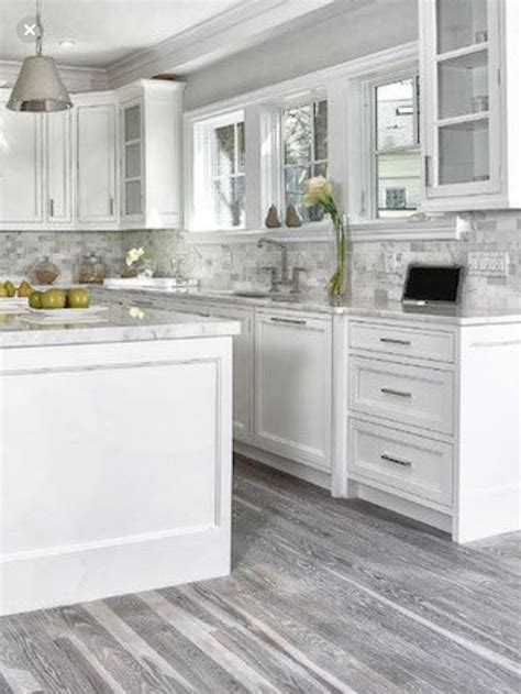 Grey Floors White Cabinets Grey Kitchen Walls White Kitchen Design