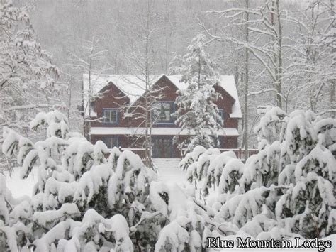 Snowy Cabin Blue Mountain Mountain Lodge Smoky Mountains Cabins