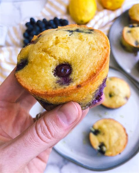 Lemon Blueberry Muffins Healthy Gluten Free Dairy Free And Delicious