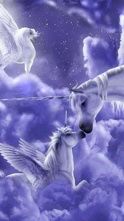 Pegasus And Purple Background Art Unicorn Pictures Unicorn And Fairies