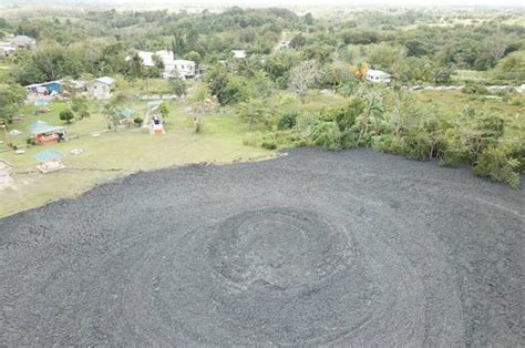 On The Island Of Trinidad An Eruption Of A Mud Volcano Began