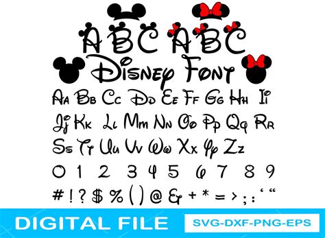 Fuente De Disney Svg Disney Alphabet Svg Disney Font Svg Etsy