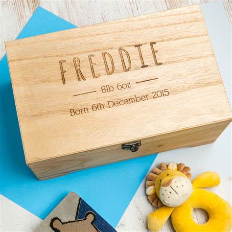 Personalised Baby Boy Keepsake Box By Dust And Things