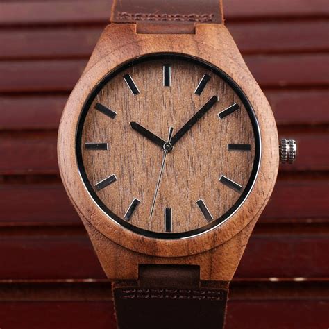 Personalized Groomsmen Watch Custom Engraved Wooden Watch Anniversary