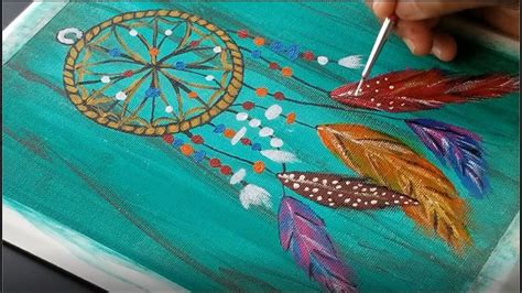 How To Paint Dream Catcher Acrylic Painting For Beginners Art
