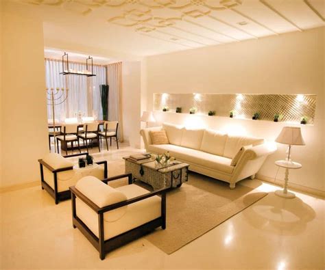 Contemporary Indian Living Room Interior Elegant Ceiling 48793 House