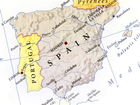 Iberian Peninsula On A World Map Map Of World