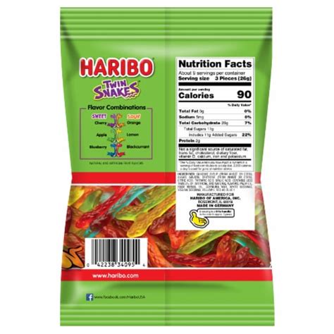 Haribo® Twin Snakes® Sweet And Sour Gummi Candy 8 Oz Food 4 Less