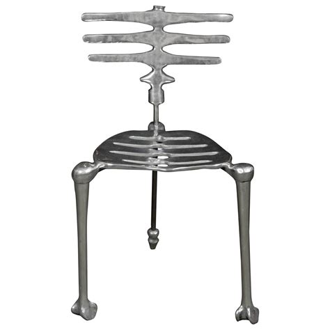Polished Aluminum Skeleton Form Chair For Sale At 1stdibs