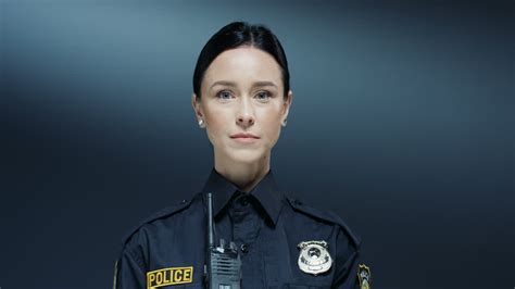 Free Stock Video Portrait Shot Of The Beautiful Policewoman With