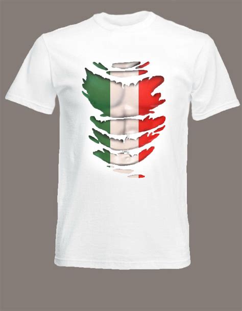 italian flag t shirt see abs muscles through flag italy size s to xxxl brand shirts jeans print