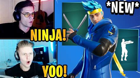 Streamers Get The New Ninja Skin And Pon Pon Emotedance Fortnite Highlights And Funny Moments