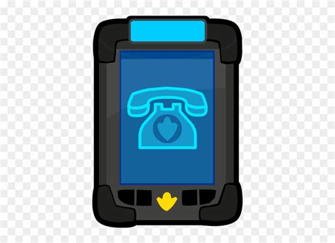 Epf Phone Message Club Penguin Epf Spy Phone Clipart 1809377