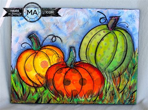 Are you looking to create a specific type of artwork? Tissue Paper Pumpkins on Canvas | Pumpkin canvas, Pumpkin ...