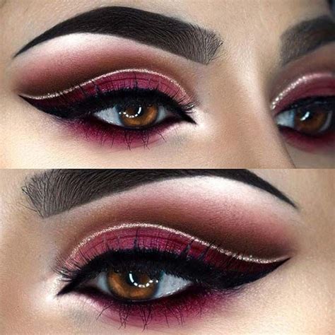 41 Stunning Fall Makeup Looks To Copy Asap Page 2 Of 4 Stayglam Maroon Eye Makeup