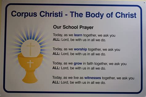 School Prayers Corpus Christi Catholic Primary School
