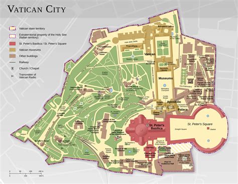 Maps Of Vatican Detailed Map Of The Vatican In English Tourist Map