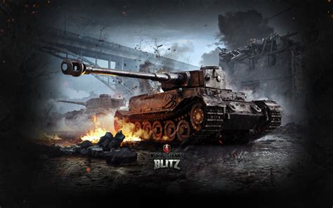 Download Wallpapers World Of Tanks Blitz Wot Tiger 1 Online Game