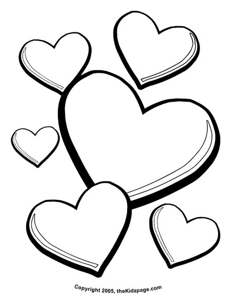 Hearts Coloring Page For Valentine's Day - Coloring Home
