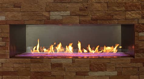 Carol Rose 60 Outdoor Linear See Through Fireplace Fine