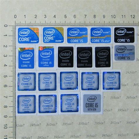 Intel Core I5 Sticker 1st 3rd 4th 6th 7th 8th 9th 10th Gen Sticker X