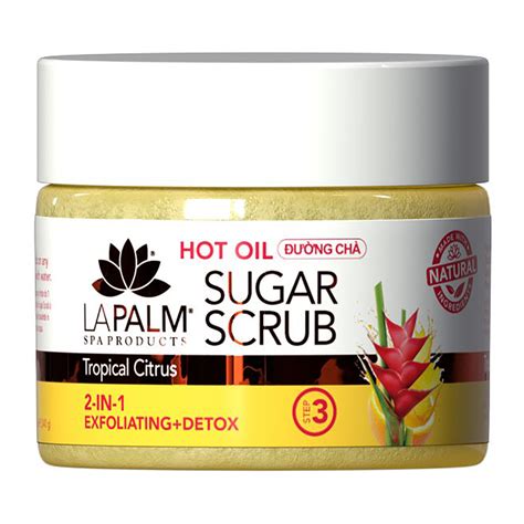 La Palm Sugar Scrub 12 Oz Tropical Citrus Lp22102450 Swan Beauty