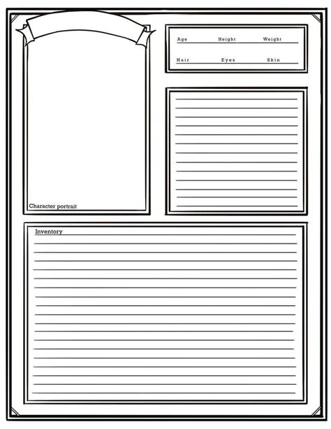The Simple Character Sheet Dnd 5e Fillable Pdf Etsy Dnd
