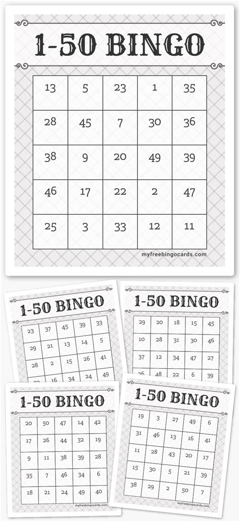 Virtual 1 50 Bingo