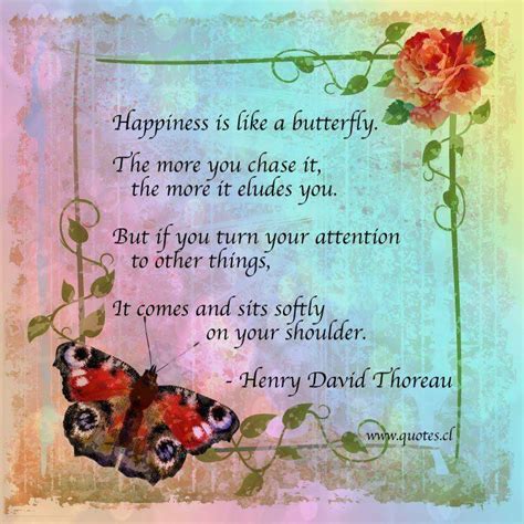 Happiness Is Like A Butterflythe More You Chase It The More It Eludes
