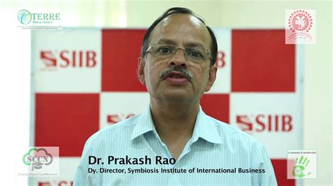 Dr Prakash Rao Dydirector Symbiosis Institute Of International Business Siib Youtube