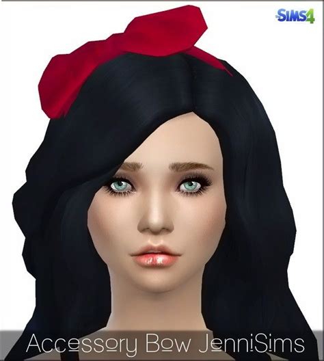 Bow Headband At Jenni Sims Sims Hair Sims 4 Sims