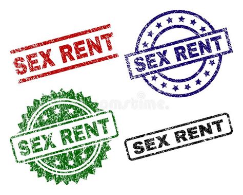 Grunge Textured Sex Rent Seal Stamps Stock Vector Illustration Of Medallion Texture 126197955