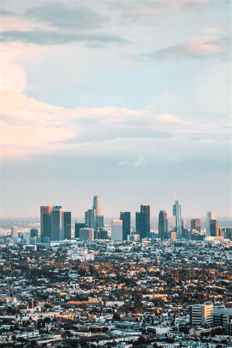 Los Angeles Skyline Wallpapers Wallpaper Cave