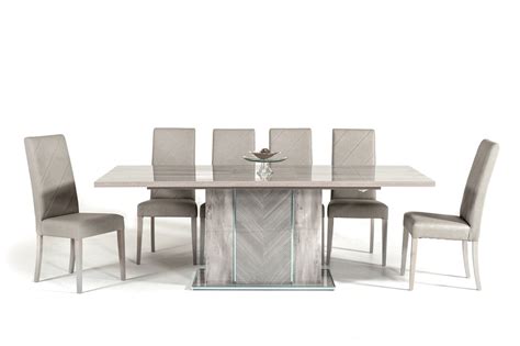 Whether planning luncheon for 6 or dinner for 12, you'll love our collection of modern extendable dining tables, which expand easily from compact to roomy—segueing from square to rectangle, and. Nova Domus Alexa Italian Modern Grey Extendable Dining Table