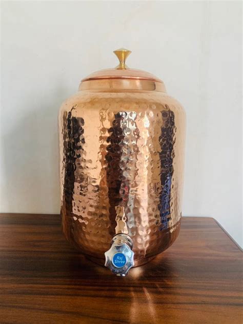 100 Pure Copper Bottle Water Dispenser Copper Pot With Etsy