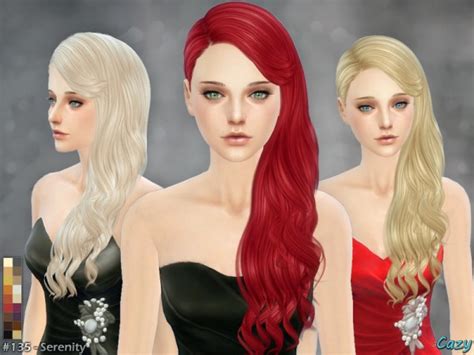 The Sims Resource Serenity 2 Hair By Cazy Sims 4 Downloads