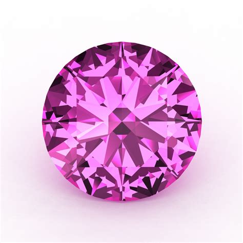 Art Masters Gems Calibrated 20 Ct Round Light Pink Sapphire Created