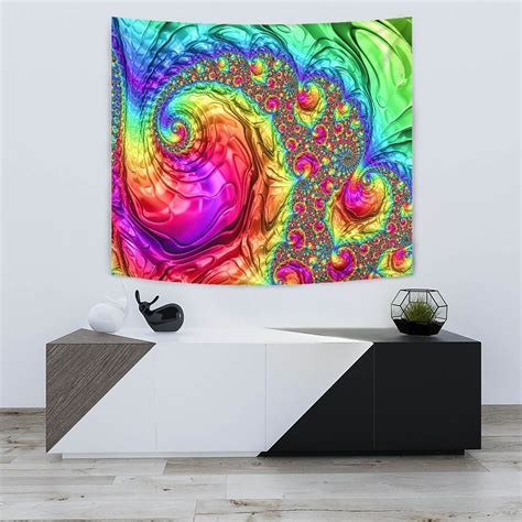 Happy Rainbow Wall Tapestry Your Amazing Design