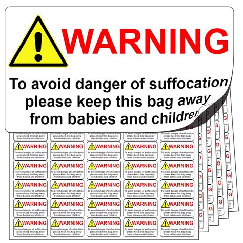 Free Printable Suffocation Warning Label Suffocation Warning Label Pdf