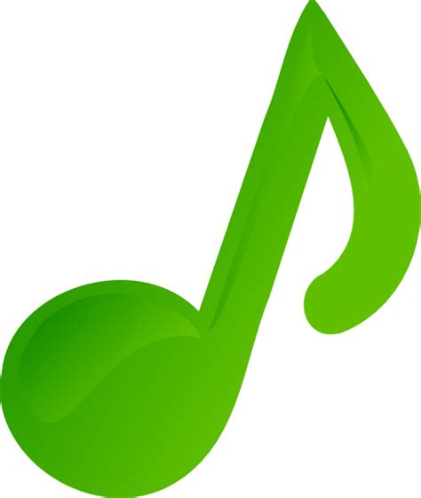 Green Music Note Png Clip Art Library