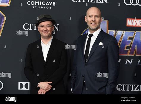Screenwriters Christopher Markus Left And Stephen Mcfeely Arrive At