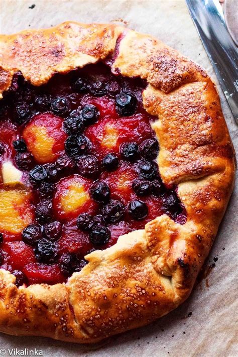 Yellow Plum And Blueberry Galette Free Recipe Below Desserts