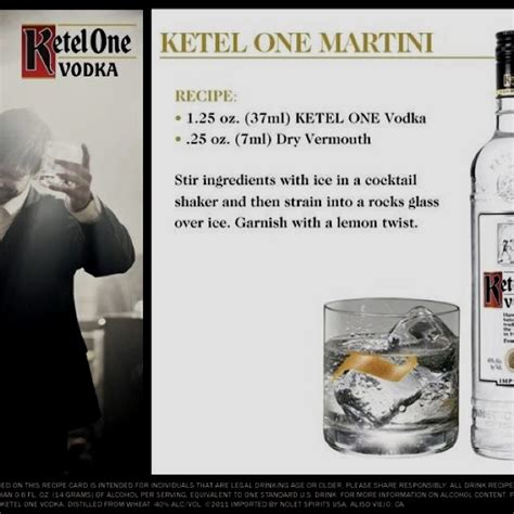 Kettle One Martini Ketel One Vodka Vodka Recipes Recipe Cards