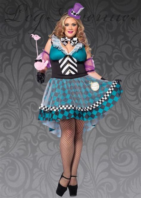 Womens Plus Size Mad Hatter Costume Ebay Mad Hatter Halloween Costume