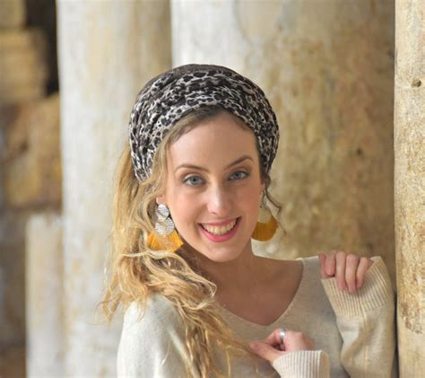 Wild Elegance Headscarf Soft Brown And Lace Tichel Hair Snood Etsy