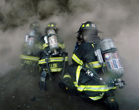 Fdny Firefighters Operate At A 5 Alarm Fire In Queens March 2006