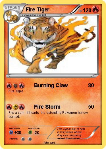 Pokémon Fire Tiger 41 41 Burning Claw My Pokemon Card