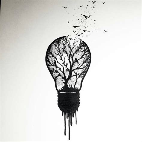 Light Bulb Pencil Drawings Lightbulb Sketch By Dubsteplife On