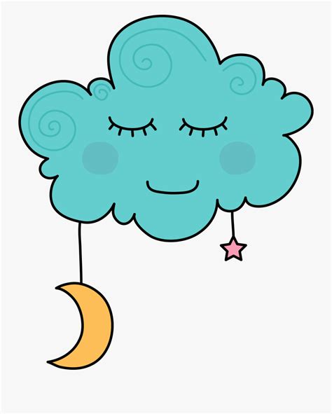 Dreaming Clipart Cloud Cartoon Sleeping Clouds Clipart Free